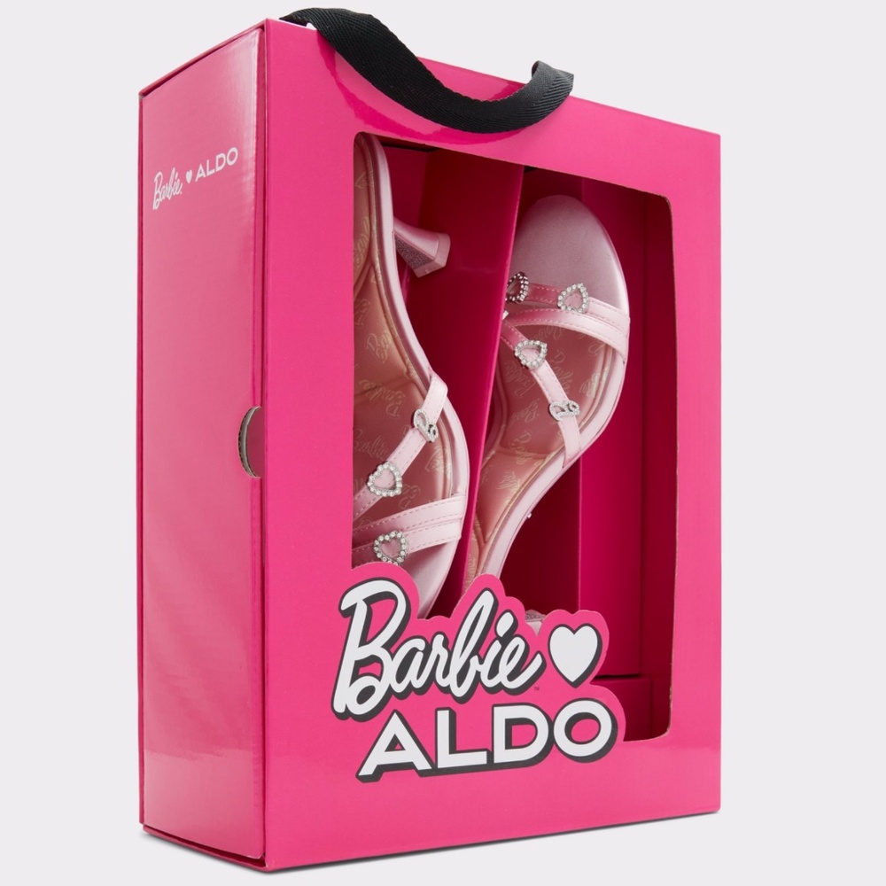Aldo x Barbie  Barbiemule Mule - Kitten Pink heel NIB.